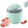 maykawe Mini Macchina per Gelato 17oz Controllo One-Touch, Light blue | Controllo One-Touch, Macchina Automatica Gelato Sorbetto, Compatta per Piano Cucina, Facile Pulire