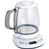 Rosenstein & Söhne bollitore elettrico in vetro con funzione mantenimento in caldo, 4 temperature, 1,2 l, 1200 W