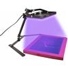 Dorhui Unità UV di esposizione 100W per serigrafia, luce UV 395nm | Altezza regolabile e supporto angolare, interruttore on/off e base stabile per emulsione fotografica, cianotipo e resina UV