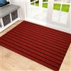 WCHENHUI Zerbino per Ingresso Resistente Sporco Retro Antiscivolo 100x140cm Rosso | Tappeto Raschiafango Con Fondo Antiscivolo In Tpe Facile Da Sciacquare Perfetto Per Porte D'Ingresso