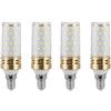 Aiwerttes Lampadina a LED E14, 9 W, bianco freddo, 6500 K, lampadina Edison, 1000 lm, equivalente a lampadina alogena da 100 W, E14, per lampada da scrivania, non dimmerabile, AC 220-240 V, 4 pezzi