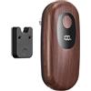 SWEETFULL Apriscatole Elettrico in Acciaio Inossidabile,Legno | Apribarattoli Elettrico,One Touch, Bordo Liscio,per Anziani e Artritici