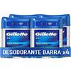 Gillette Clear Gel Antitraspirante deodorante Cool Wave per uomo, 4 x 70 ml