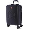 Route 66 - Valigia Cabina 55 x 40 x 20 rigida ABS 4 ruote - Bagaglio aereo | Valigia rigida leggera, Bagaglio cabina Ryanair, Valigia 4 ruote girevoli, Borsa cabina aereo, Valigia da viaggio trolley
