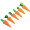 GALPADA Gioco di Carota in Paglia Intrecciata per Criceto 6 Pezzi Arancia | Piccoli Animali, da Mettere nella Gabbia, Aiuta a Pulire i Denti e Ridurre lo Stress
