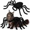 Huanmin Costume di Halloween per gatti e cani di piccola taglia, regolabile, cosplay di Halloween, Costume da ragno realistico con 8 zampe e cinghie regolabili, in feltro, per cani e gatti