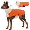 ASENKU Cappotto Invernale Impermeabile Cane Taglia XXL, Doppio Pile Regolabile Giubbotto per Cani Grande per Border Collie, Golden Retriever, Pastore Australiano, Labradoodle, Gite Invernali