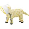 Generic Impermeabile per cani di piccola taglia, con anello a D, poncho con strisce riflettenti, stivali da pioggia (giallo chiaro, XL)