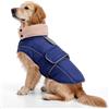 ASENKU Giacca Invernale Impermeabile per Cani, Cappotto Antivento con Pettorina, Sicurezza Riflettente, Cappottino per Cane Grande per Border Collie/Samoyedo, Attività Esterna Neve/Vento, Taglia XL