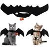 MUYAPAY Ali Pipistrello Cane Costume Halloween Animali Domestici Ali di Pipistrello | Regolabili Ali Pipistrello Gatto Materiale in Feltro, Costumi Halloween Cani per Halloween Cosplay Nero S