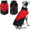 MUYAPAY Cappotto Impermeabile Cane Calore Invernale Vestiti per Cani con Anello a D | Cappotto per Cani con Cerniera, Giubbotto Cane Inverno per 3XL (9,5-12kg): Torace 58cm, Collo 46cm, Lunghezza Schiena 43cm