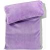 uncn Cuscino con noccioli di ciliegia per microonde, 32 x 17 cm, 640 g, con fodera lavabile, viola chiaro