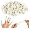 DELAESI 400 Pezzi Copridita in Lattice Finger Cots Anti-Statico Ditali in Lattice Monouso Guanti da Dito Antiscivolo Proteggi Dita Mano Guanti Lattice per Tatuaggi Trattamenti Estetici Pulizie Gioielleria