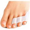 Sumiwish Confezione da 10 separatori in gel per dita dei piedi, protezioni per il mignolo, separazione delicata tra le dita,chiaro