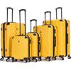 EZZYROL Valigia rigida espandibile a nido d'ape con 8 ruote girevoli staccabili, da cabina a XXL, Giallo, XL 30 Inch, Spinner rigido