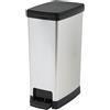 Huspert Pattumiera a pedale 35 litri grigia Moda Elite 24x37x59 cm