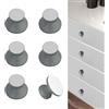 CcHhyyt Set di 6 pomelli rotondi autoadesivi colorati grigio scuro autoadesivi per cassetti da cucina con adesivo Stick On Mirror Cabinet Dresser