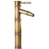 XDSMB Miscelatore Lavabo Bagno Alto Bambù Rubinetto a Cascata Vintage per Lavabo Rubinetto Ottone Monoforo,Antico
