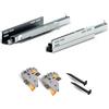 Evotrade Guide per Cassetti KOMPLET PUSH Estrazione Totale 40 kg (Lunghezza cassetto 550 mm)