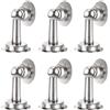 Shackcom 6PCS Forte Fermaporta Magnetico in Acciaio Inossidabile Stainless Steel Door Stoppers Adatto per Parete o Pavimento con Nastro Adesivo 3M Biadesivo Senza Forare Installazione