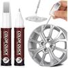flintronic Vernice per Ritocchi Cerchioni, 2pz(12ml-Argento | Kit Riparazione Graffi Cerchioni Auto 2 In 1, Anti Ruggine, Ritocco Cerchi in Lega per Auto, Camion, Moto, Bici, Motoscafi