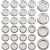 CEEYSEE 30 Pezzi Griglie Aerazione Rotonde 35mm Griglia di Ventilazione Foro Sfiato Acciaio Inox Griglia Aria Prese d'aria a Maglia per Guardaroba,Cucina, Armadi, Scarpe Armadietto (TFK/35mm)
