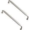 Yeandshi 2 confezioni cassetti retrò chic maniglie per mobili da cucina in stile antico, pomelli per porte per mobili in argento 192 mm.