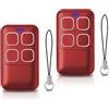 NLDZGA Telecomando per Porte da Garage per Hörmann BS 868MHz,Rosso,2 Pezzo | Per Hörmann BS Bisecur 868MHz HSE1,HSE2,HSE4-868-BS, HS1,HS4,HS5,HSS4,HSP4,HSD2-868-BS, Telecomando di Ricambio a 4 Canali