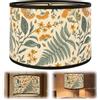 YHNDECO Paralume in tessuto, 30 x 30 x 20 cm, per lampada a stelo | Per lampada da terra E27, lampada da tavolo, lampada a sospensione, paralumi vintage per caffè, ristorante, soggiorno
