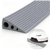 FUDUOXIAO Rampa per Soglia Porta 100×8×2,5 cm in TPE Autoadesiva | Rampa Antiscivolo per Sedia Rotelle Robot Aspirapolvere, Grigio