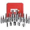 GETLITOOL Set 10PZ Bussola a Brugola Metrica 2.5-14mm + 5 Adattatori 1/4 3/8 1/2 Pollice Corredo di Bussole a Impatto Chiavi Esagonali Professionale per Avviatore Riparazione Auto DIY