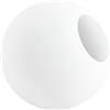 BENECREAT 150mm Paralume per Lampada Globo In Vetro Bianco Smerigliato, Copri Paralume di Ricambio per Applique Da Parete, Apparecchio di Illuminazione A Sospensione, Luce di Vanità, ID: 60~70mm