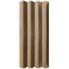 Generico Pannello Murale Cannettato in SPC Effetto 3D 280x14x2 cm Rovere - Confezione da 10 Pezzi (3,92 m²)