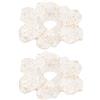 WRITWAA 2 paralumi vintage in acrilico a forma di petalo di fiore, coprilampada, paralume floreale di ricambio per lampada da soffitto, tavolo, terra e lampadario (attacco da 1,65)