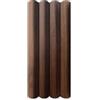 Generico Pannello Murale Cannettato in SPC Effetto 3D 280x14x2 cm Noce Chiaro - Confezione da 10 Pezzi (3,92 m²)