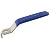 PZRT Maniglia a leva in acciaio inox cromato di ricambio per valvola a sfera DN20 con impugnatura in plastica, colore blu