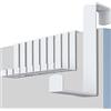 MOSUO Gancio per Porta, 10 Pezzi Porta Asciugamani Acciaio Inossidabile | orta Appendiabiti, Ganci Appendiabiti Per Camera Da Letto, Bagno, Cucina, Armadietto, Bianco