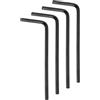QUARKZMAN 4Pz Chiavi a Brugola 5/64 Forma L Esagonali SAE Acciaio 45# | Set di Chiave a Brugola Torx Attrezzi, Strumento Riparazione per Casa Fai Da Te Riparazione Bici e Moto, Nere