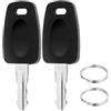 NZVQH 2 Chiave di Viaggio per valigia, TSA 007 002 Lucchetto Valigia Aereo Chiave, Chiavi Compatibili per TSA, per Lucchetti a Combinazione Valigias, Nero