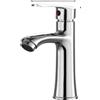 HanOaki Rubinetto per lavabo in acciaio inox, rubinetto miscelatore per bagno (A) | Rubinetto per acqua calda e fredda in acciaio inossidabile, galvanizzato resistente alla ruggine, elegante maniglia di