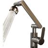 Generico Braccio meccanico con rubinetto girevole a doppia modalità | L'accessorio universale for rubinetto dell'acqua si adatta a cucina, bagno e lavandini for acqua calda e fredda(Black-A)