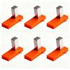 Peak Select Spilli magnetici a nido d'ape, 6 morsetti di fissaggio per incisione laser e taglio, compatibili con tavoli da lavoro a nido d'ape, fissaggio sicuro per legno, acrilico, pannelli in pelle (arancione)
