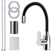 Nexglobe Rubinetto Miscelatore Cucina Zinco Rotazione 360° Becco Alto Nucleo Ceramica
