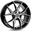 Keskin Tuning Keskin KT19 - Cerchione in lega 8Jx18 5/108 ET45 72.6 LUCIDO NERO FRONTALE