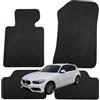 OFFICINE MILANO IL TUO STILE IN AUTO. OFFICINE MILANO 4 Tappetini in Gomma per BMW Serie 1 F20/F21 2011-2019 | Set completo, su misura, SBR 3 mm, impermeabili, lavabili, fissaggio compatibile, fettuccia Autoblock velcrata, Made in Italy