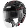 Givi Casco jet 12.3 mod. Stratos Flux XS Nero/Rosso