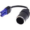 Ruluti Universal Ec5 Cigarette Lighter Socket Adapter Connector for 12v Car Battery Booster Car Jump Starter