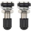 FanPaYY 2 Pezzi Valvole Pneumatici Per Auto Moto Con Stelo | in Metallo Tubeless Con Tappo Antipolvere