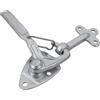 UNITRAILER WINTERHOFF Chiusura Sponda Rimorchio Sinistra WV 20-L con Gancio WVG 20-A, Set Completo in Acciaio Zincato da 1000 kg e 1200 kg per Fissaggio Sponde Laterali di Furgoni e Rimorchi Agricoli