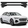 OMAC Menabo Barre Portatutto Base Compatibili con Audi Q6 E-Tron 2024-2025 Alluminio Nero 2 Pz Offene Rail per Portabici, Portasci, Dachboxen Bloccabile